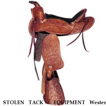 STOLEN TACK / EQUIPMENT Western Pony Saddle, Western Cordora Saddle, 2 girths, Near Middletown, OH, 45042